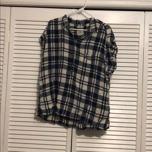 Gingham Patterned Button Down